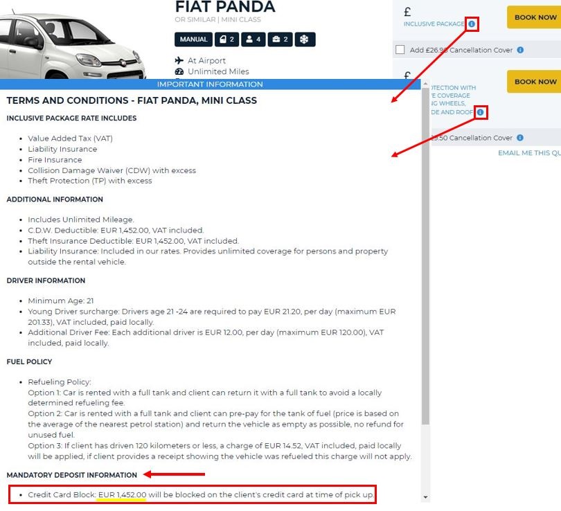 Car rental without credit card how it works Auto Europe